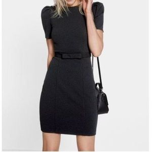 Express Puff Sleeve Belted Dress
